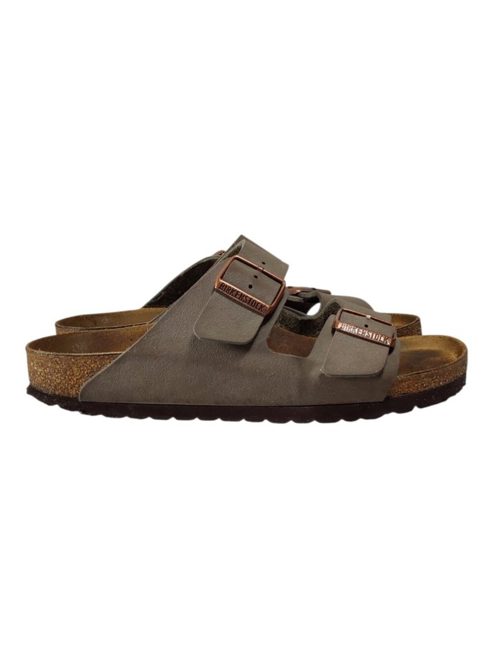 Birkenstock Arizona Birkibuc Synthetic Leather 41 Narrow (10 Women, 8 Men) - Picture 4 of 9